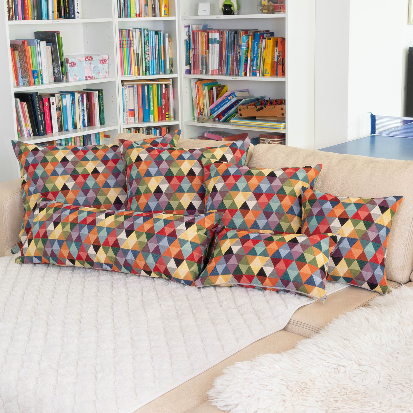 Kissen GOBELIN 60x60 (Muster: Dreieck)