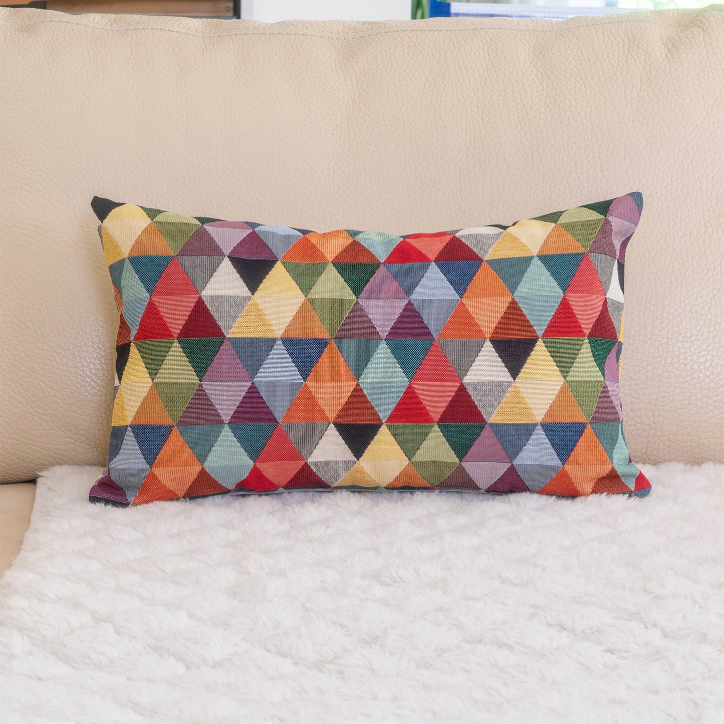 Kissen GOBELIN 30x50 (Muster: Dreieck)