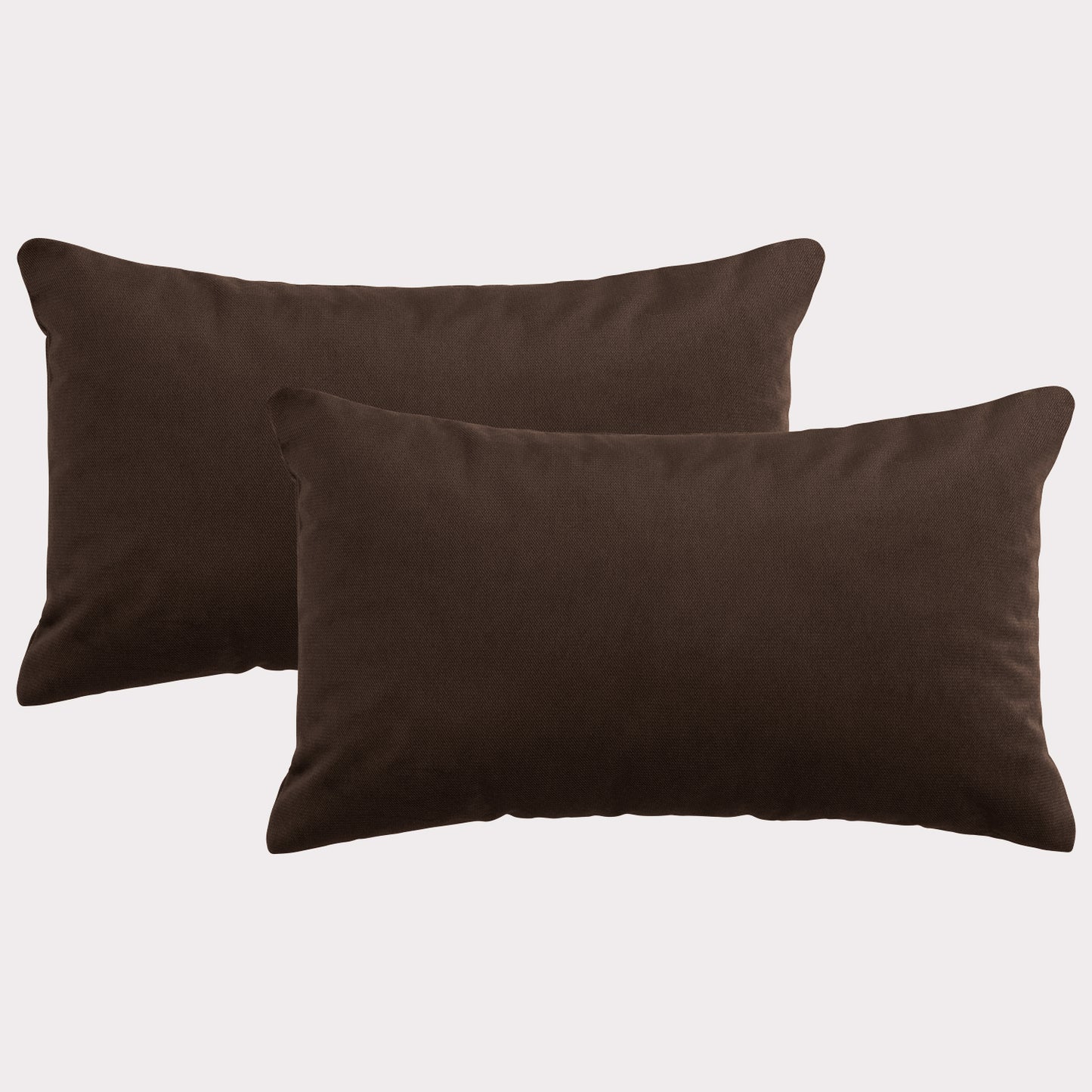 2er Set edle Samtkissen, 30 x 50 cm, weicher Velourbezug inkl. Füllkissen