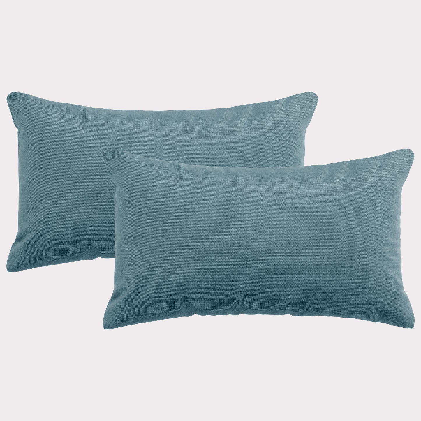 2er Set edle Samtkissen, 30 x 50 cm, weicher Velourbezug inkl. Füllkissen