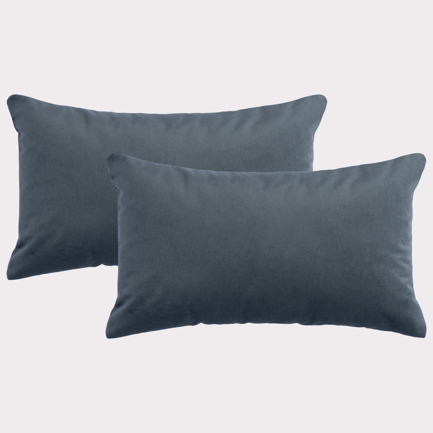 2er Set edle Samtkissen, 30 x 50 cm, weicher Velourbezug inkl. Füllkissen