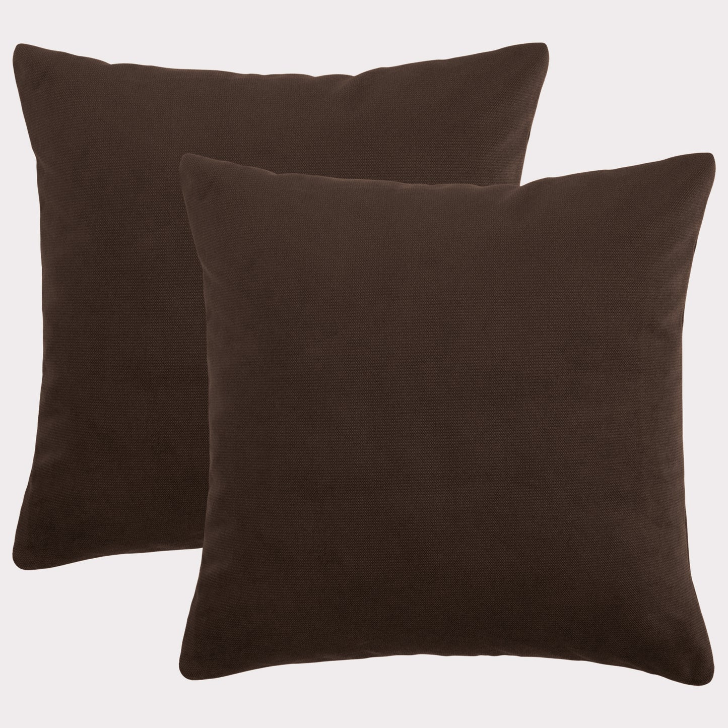 2er Set edle Samtkissen, 40 x 40 cm, weicher Velourbezug inkl. Füllkissen