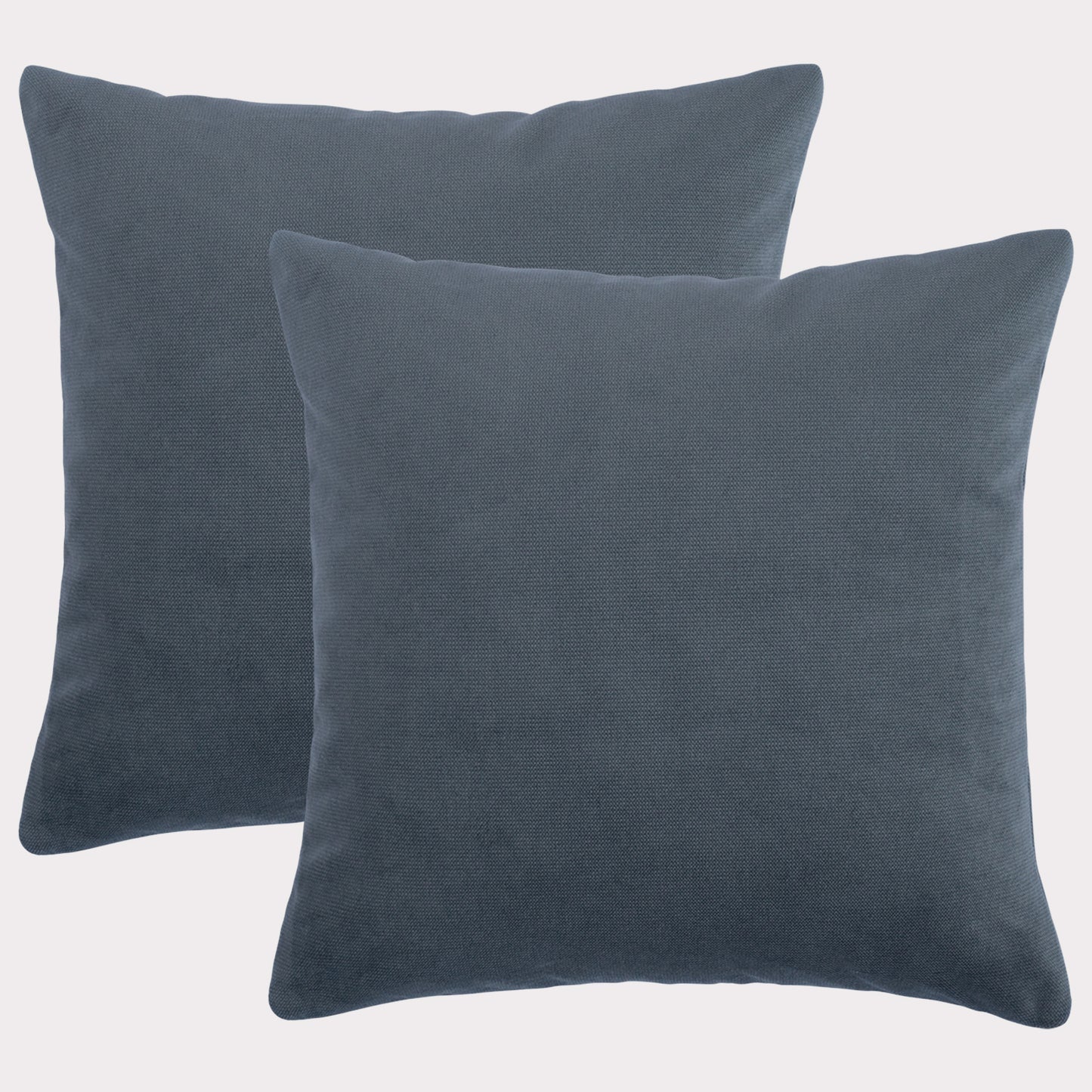 2er Set edle Samtkissen, 40 x 40 cm, weicher Velourbezug inkl. Füllkissen