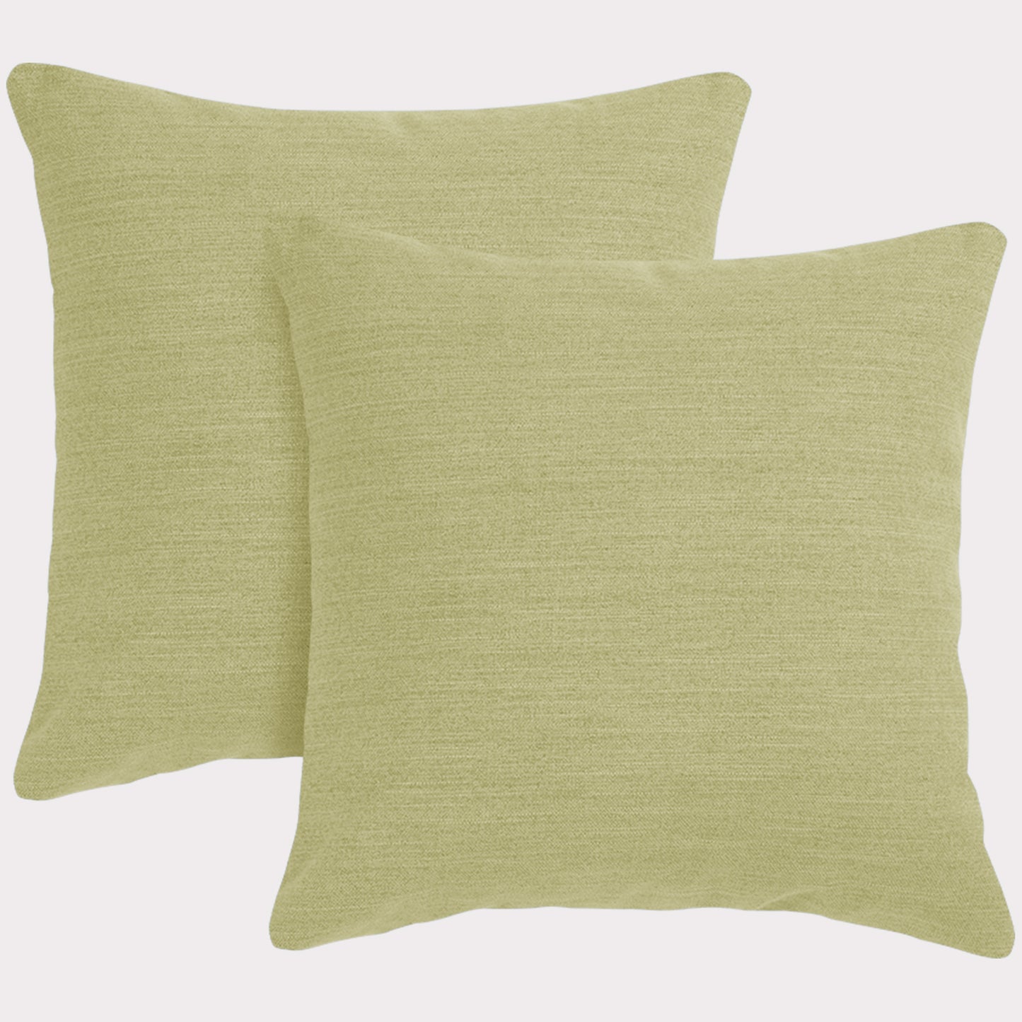 2er Set Sofakissen, 40 x 40 cm, Polsterstoff mit Pastelltönen inkl. Füllkissen