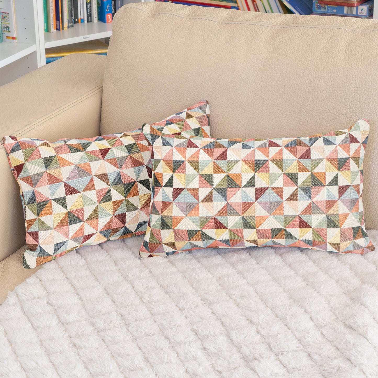 Kissen GOBELIN 30x50 (Muster: Indian Triangle)