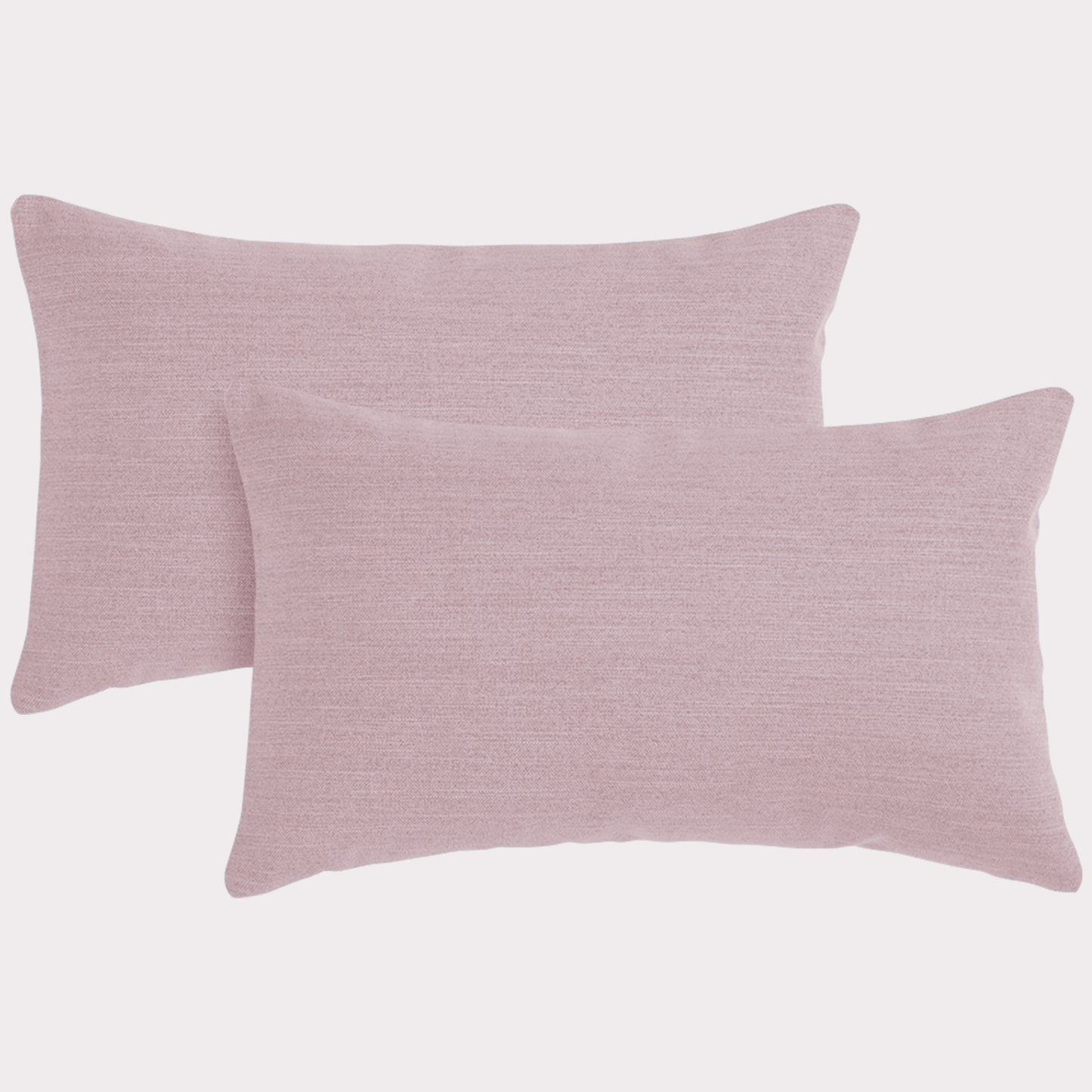 2er Set Sofakissen, 30 x 50 cm, Polsterstoff mit Pastelltönen inkl. Füllkissen