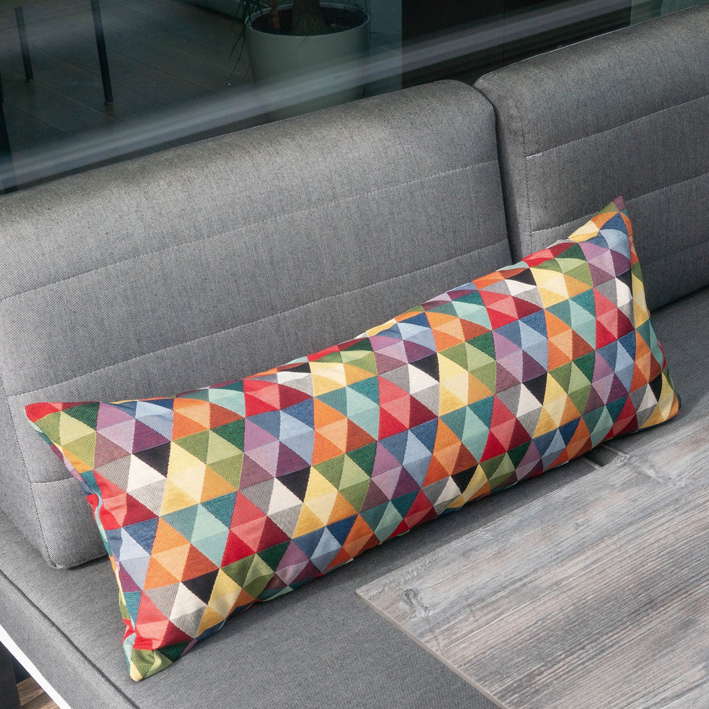 Kissen GOBELIN 35x90 (Muster: Dreieck)