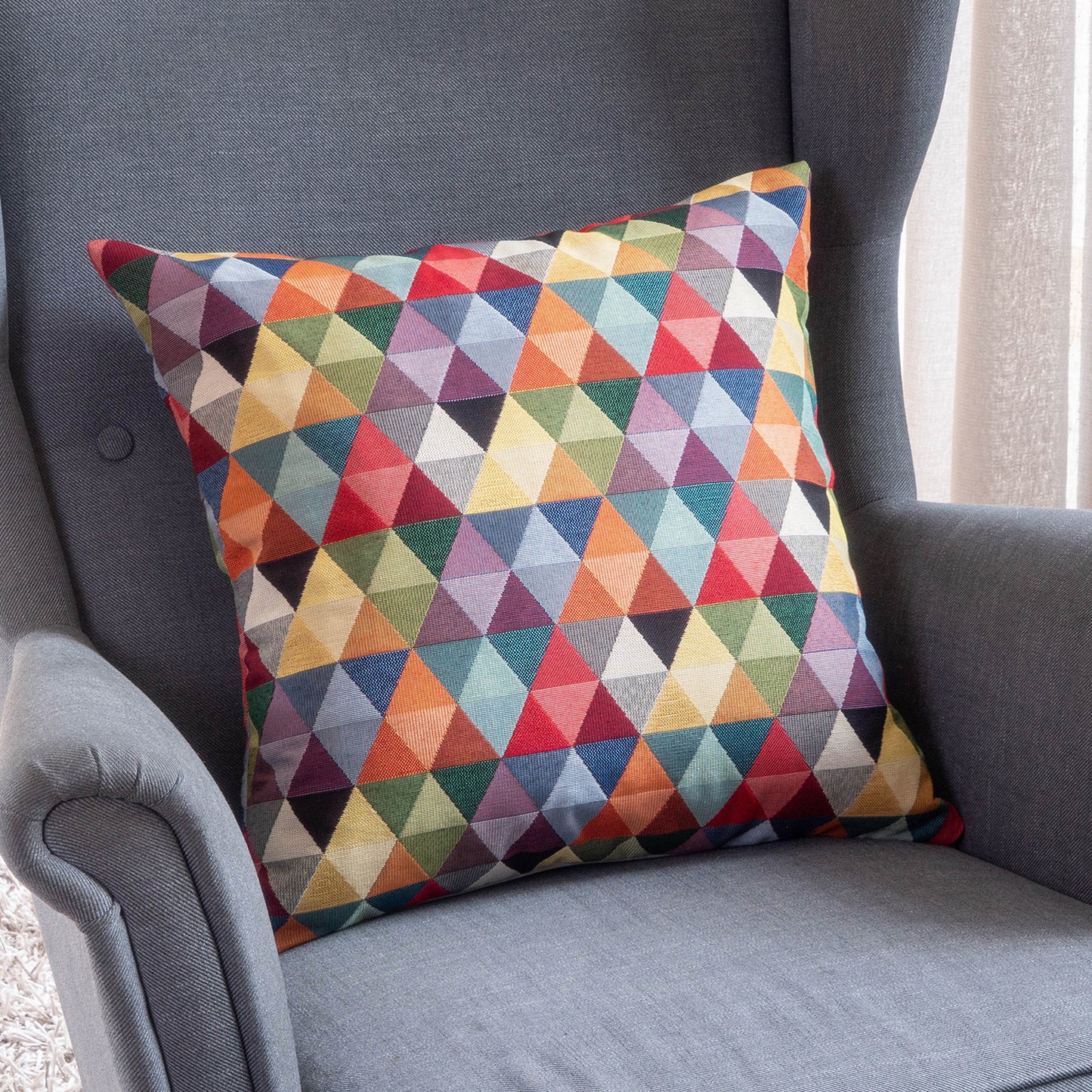 Kissen GOBELIN 50x50 (Muster: Dreieck)
