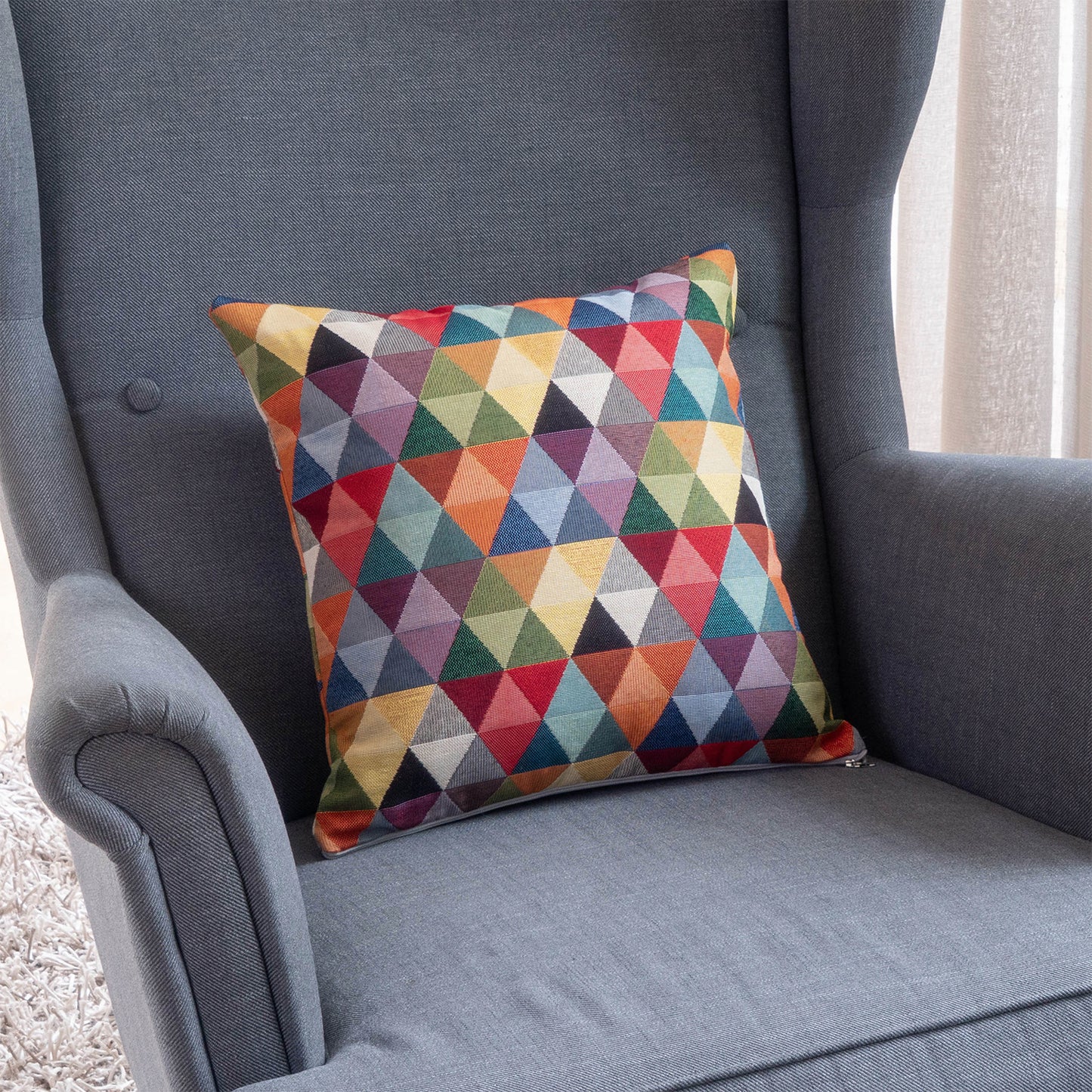 Kissen GOBELIN 40x40 (Muster: Dreieck)