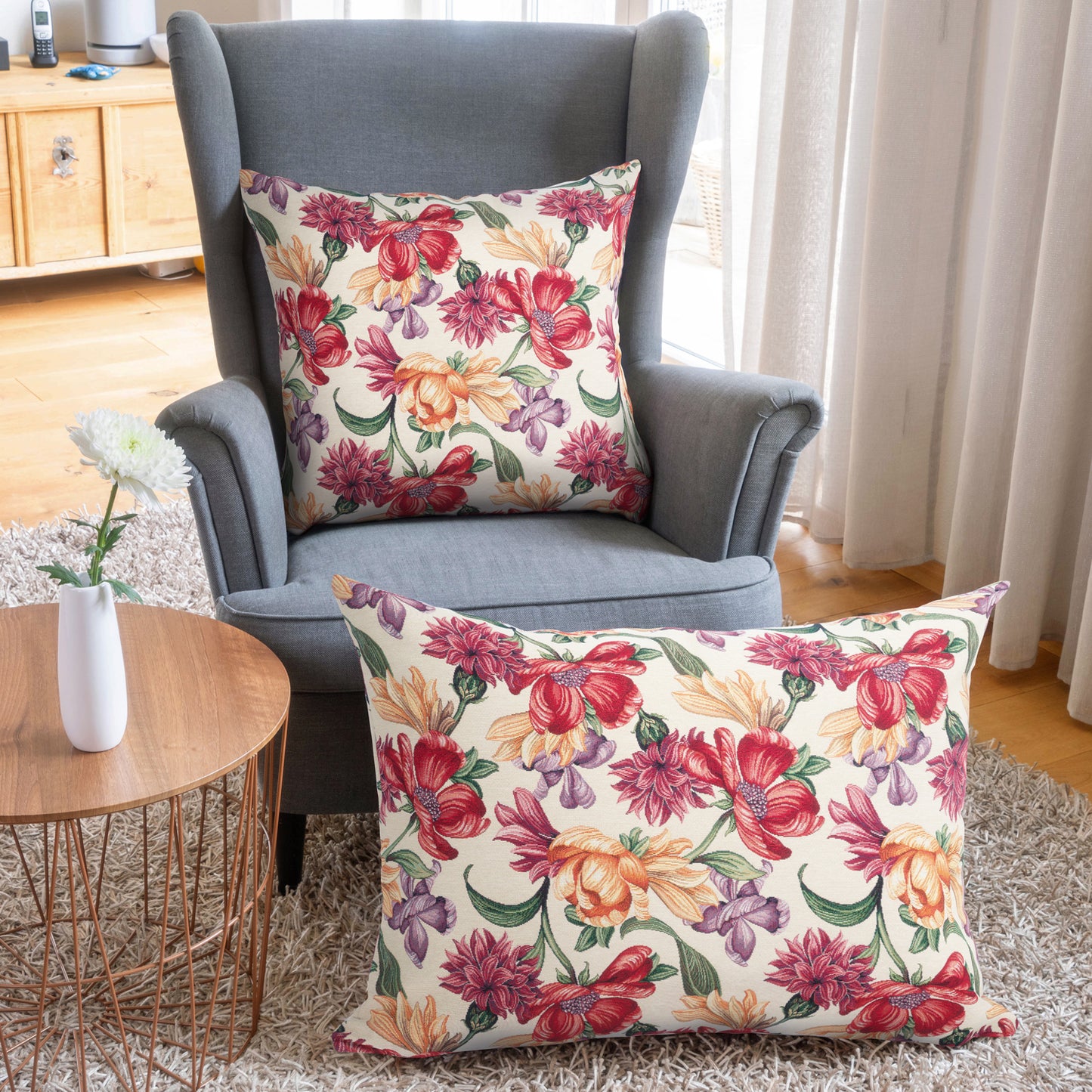 Kissen GOBELIN 60x80 (Muster: Blooming Days)