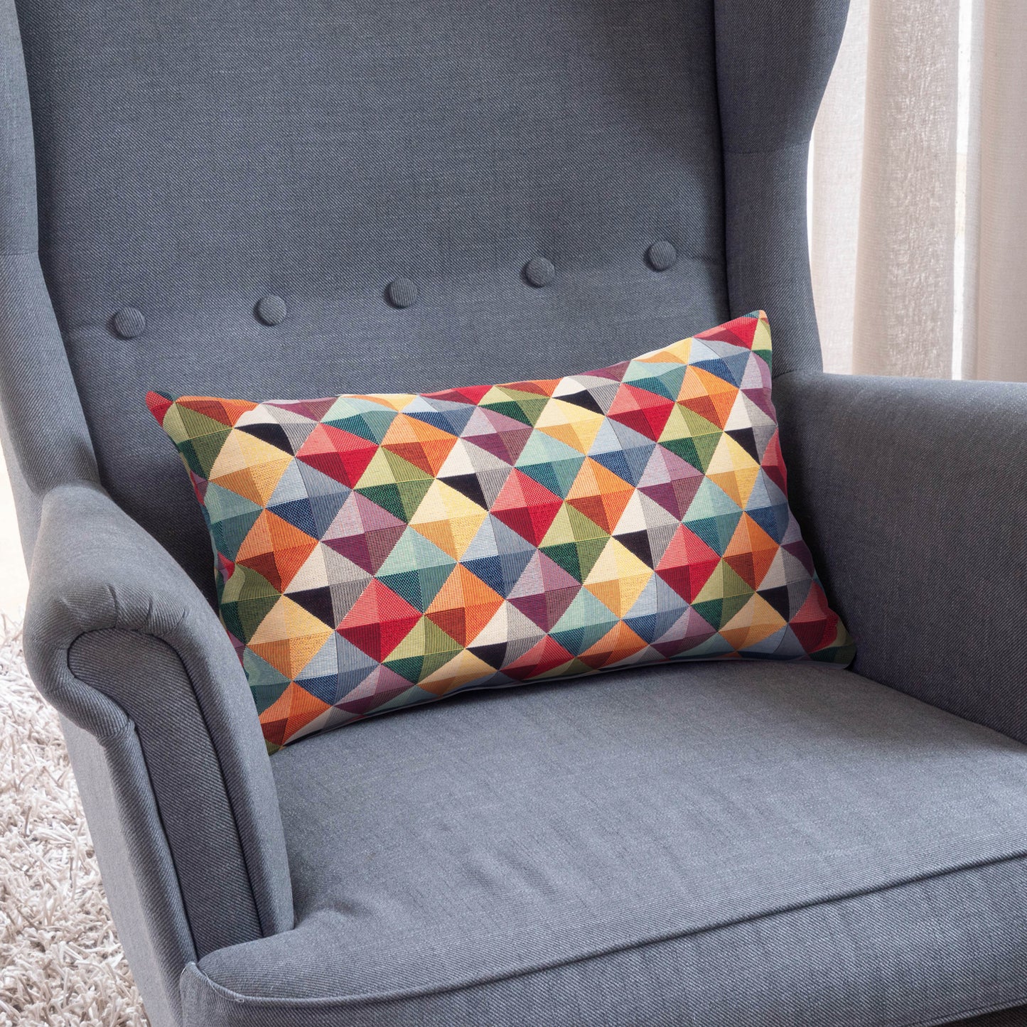 Kissen GOBELIN 30x50 (Muster: Pyramid)