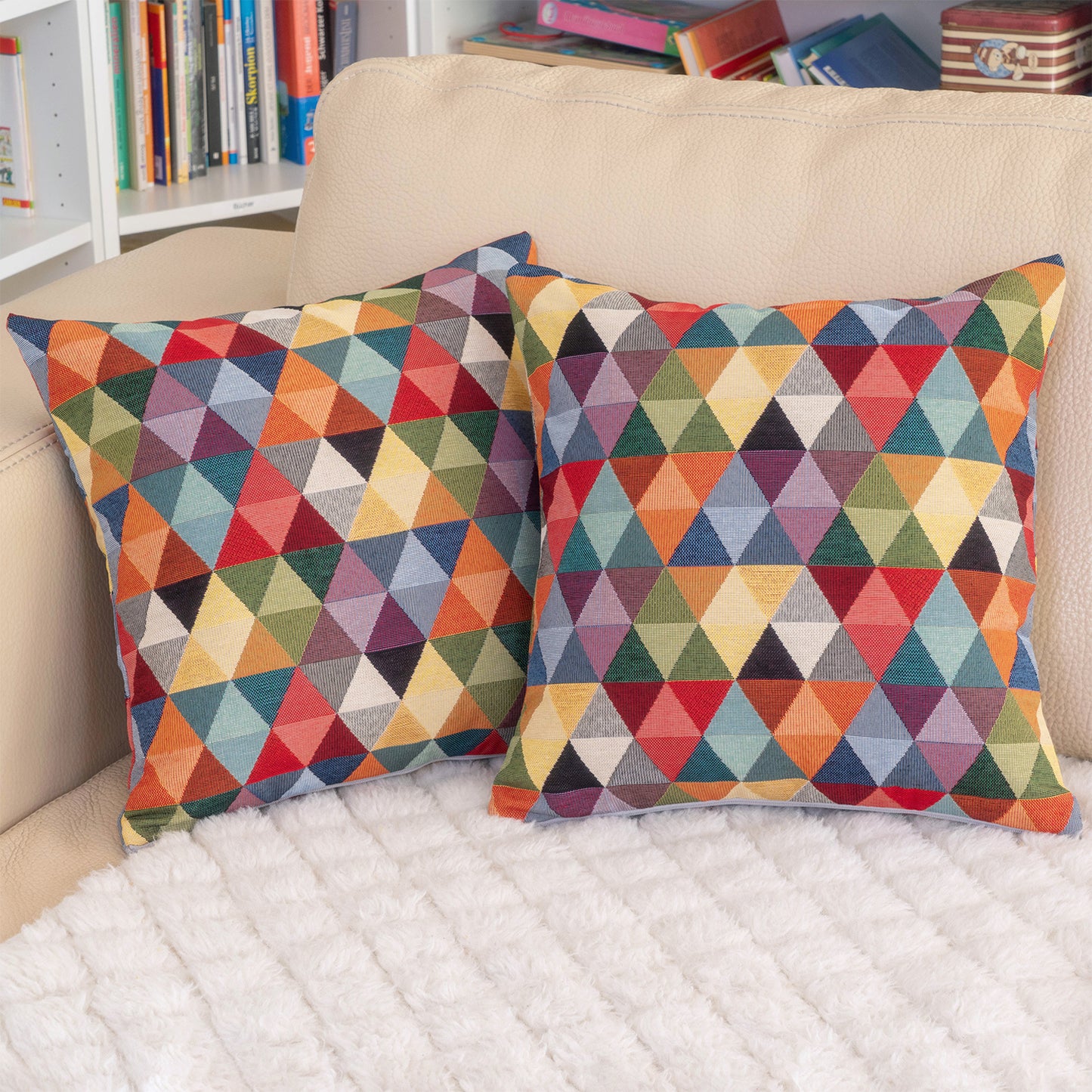 Kissen GOBELIN 40x40 (Muster: Dreieck)