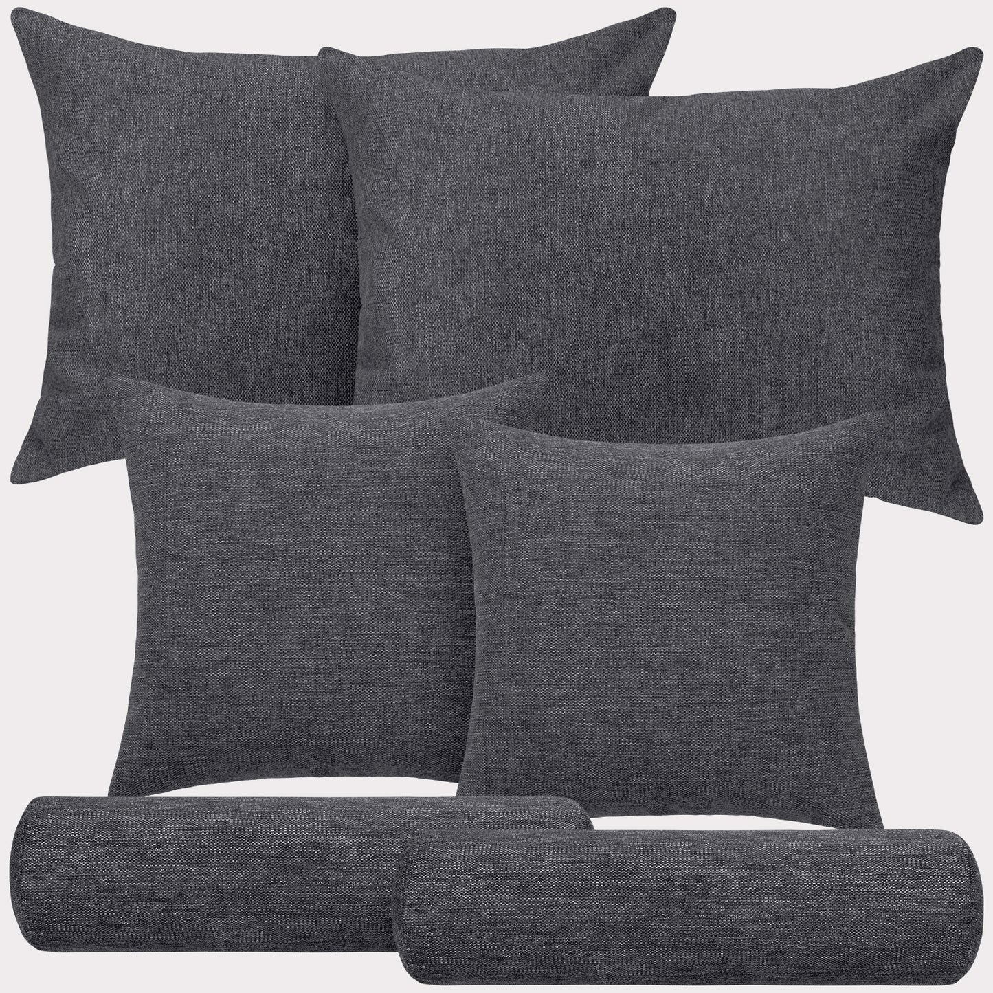 Kissen BREGO 6er Set - 2x 60x80 & 2x 50x50 & 2x Nackenrolle